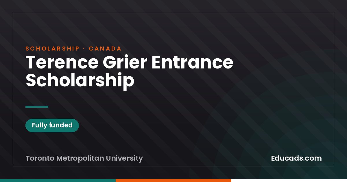 Terence Grier Entrance Scholarship scholarship