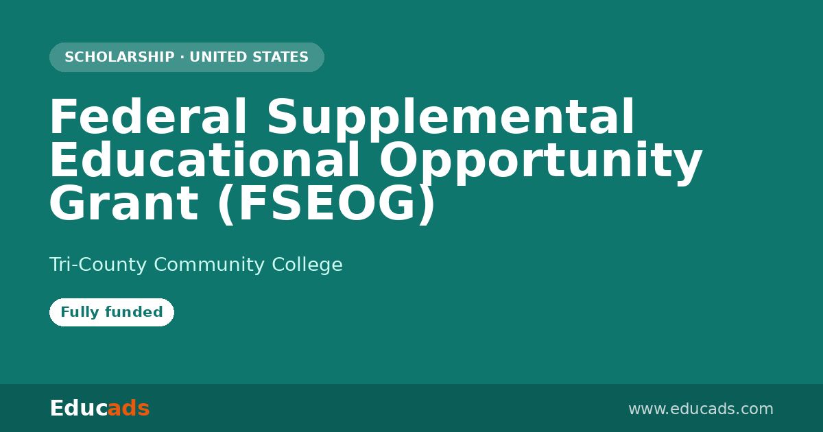 Federal Supplemental Educational Opportunity Grant (FSEOG) scholarship