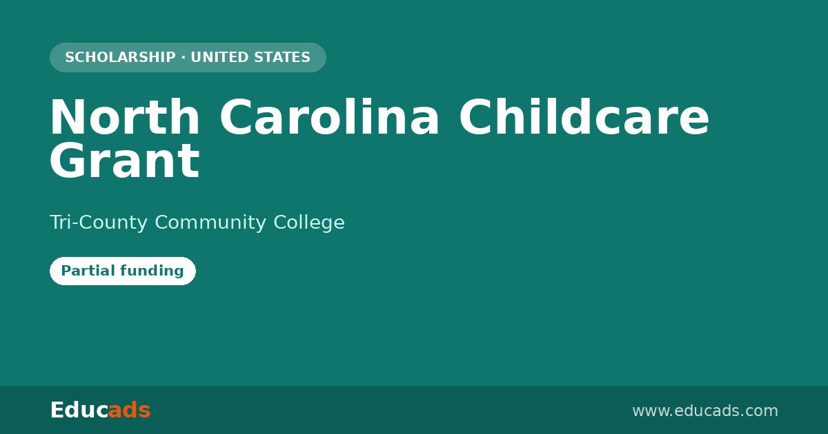 North Carolina Childcare Grant scholarship