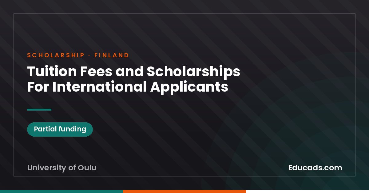 Tuition Fees and Scholarships For International Applicants scholarship