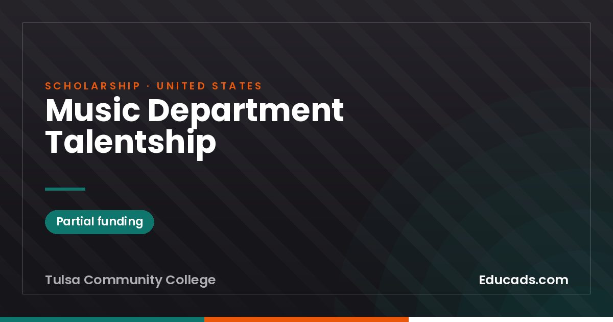 Music Department Talentship scholarship