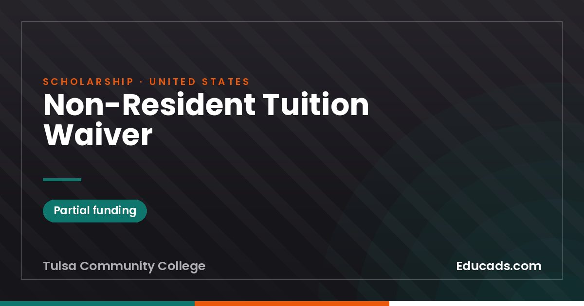 Non-Resident Tuition Waiver scholarship