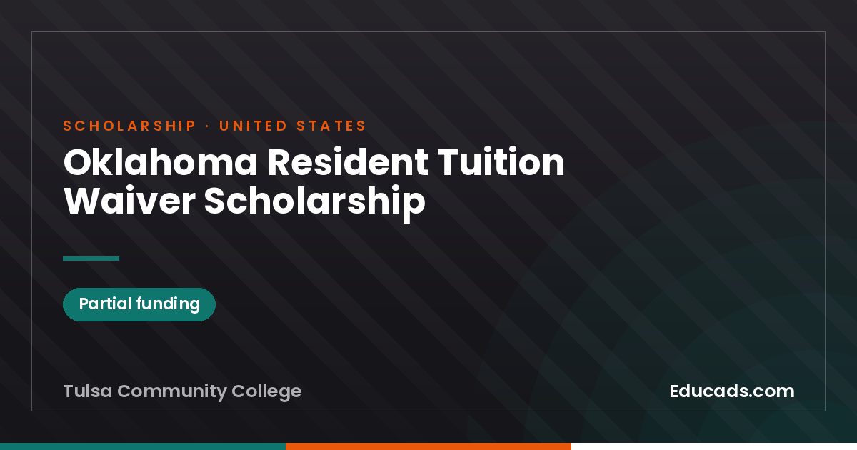Oklahoma Resident Tuition Waiver Scholarship scholarship