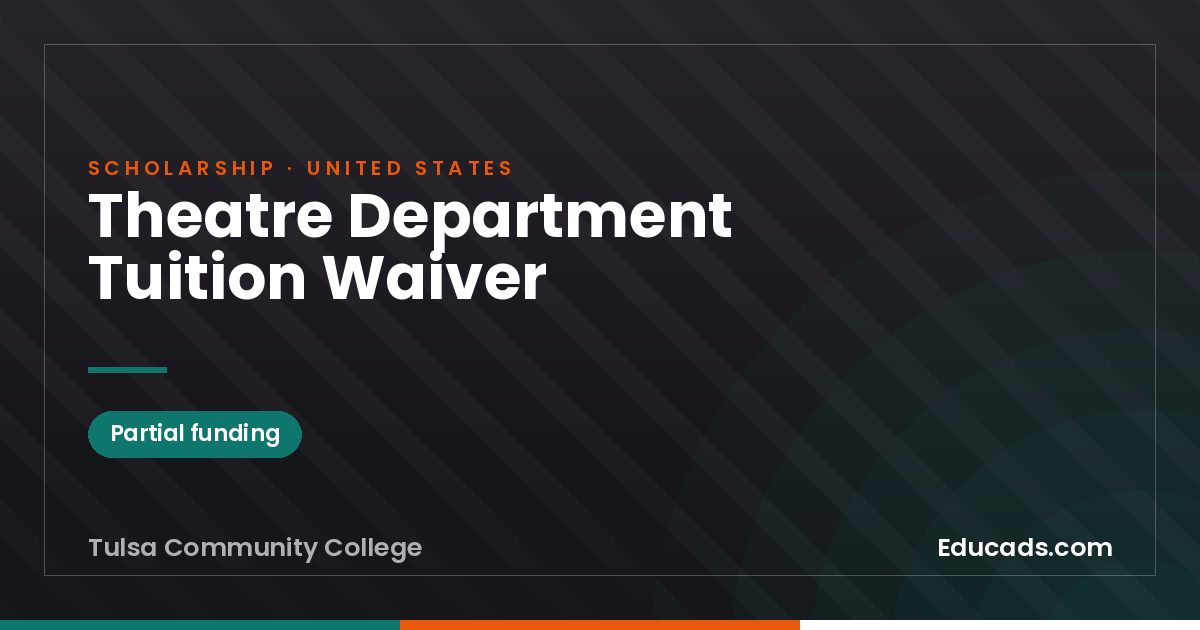 Theatre Department Tuition Waiver scholarship