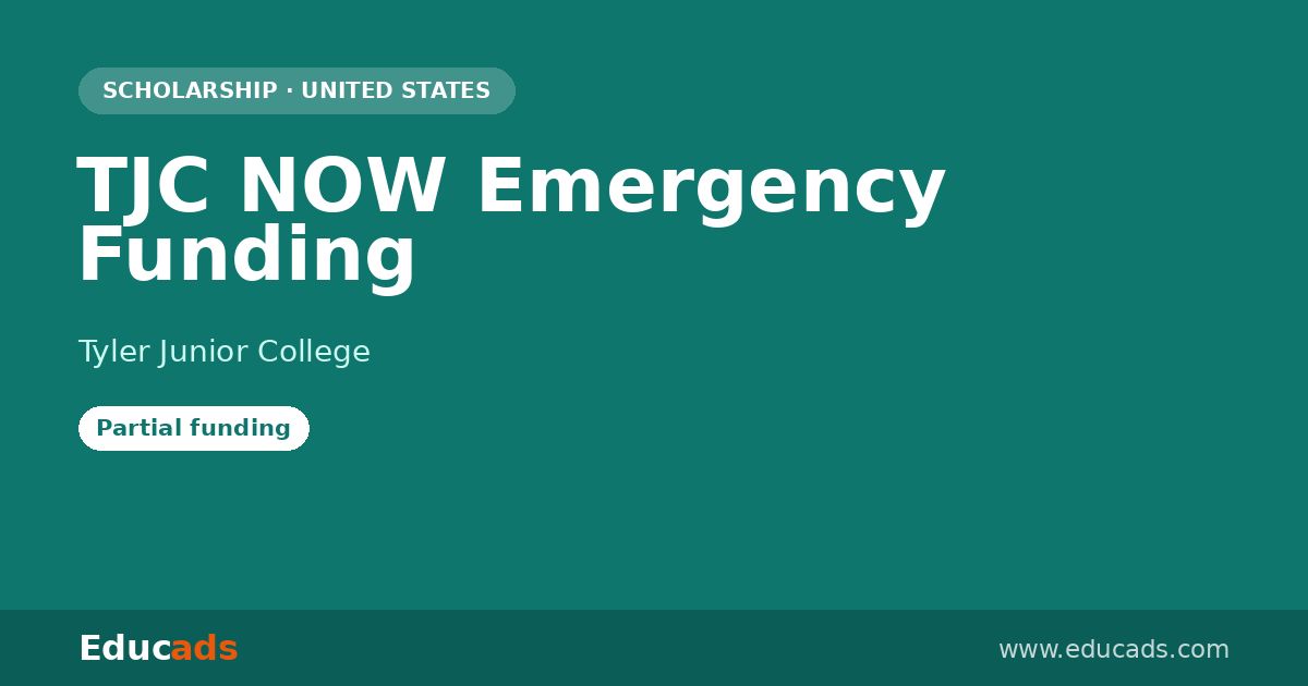 TJC NOW Emergency Funding scholarship