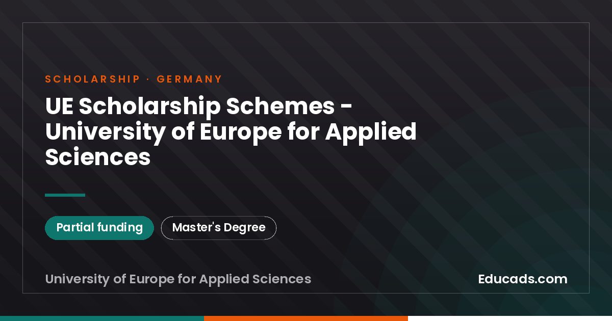 UE Scholarship Schemes - University of Europe for Applied Sciences scholarship