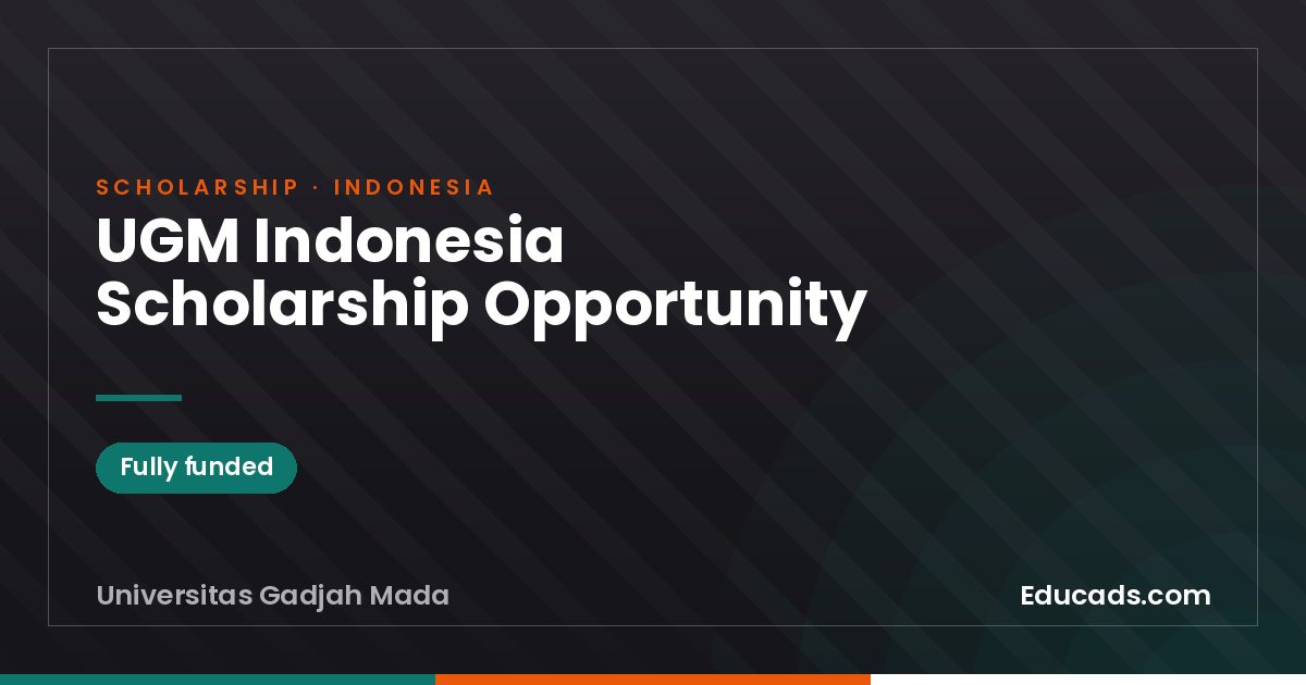 UGM Indonesia Scholarship Opportunity scholarship