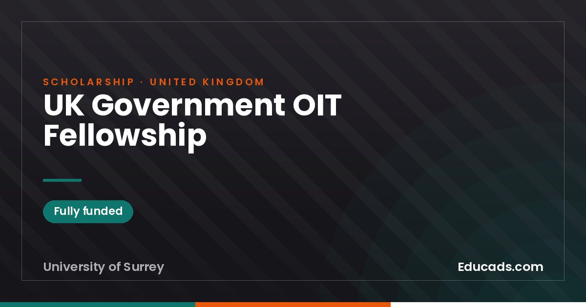 UK Government OIT Fellowship scholarship