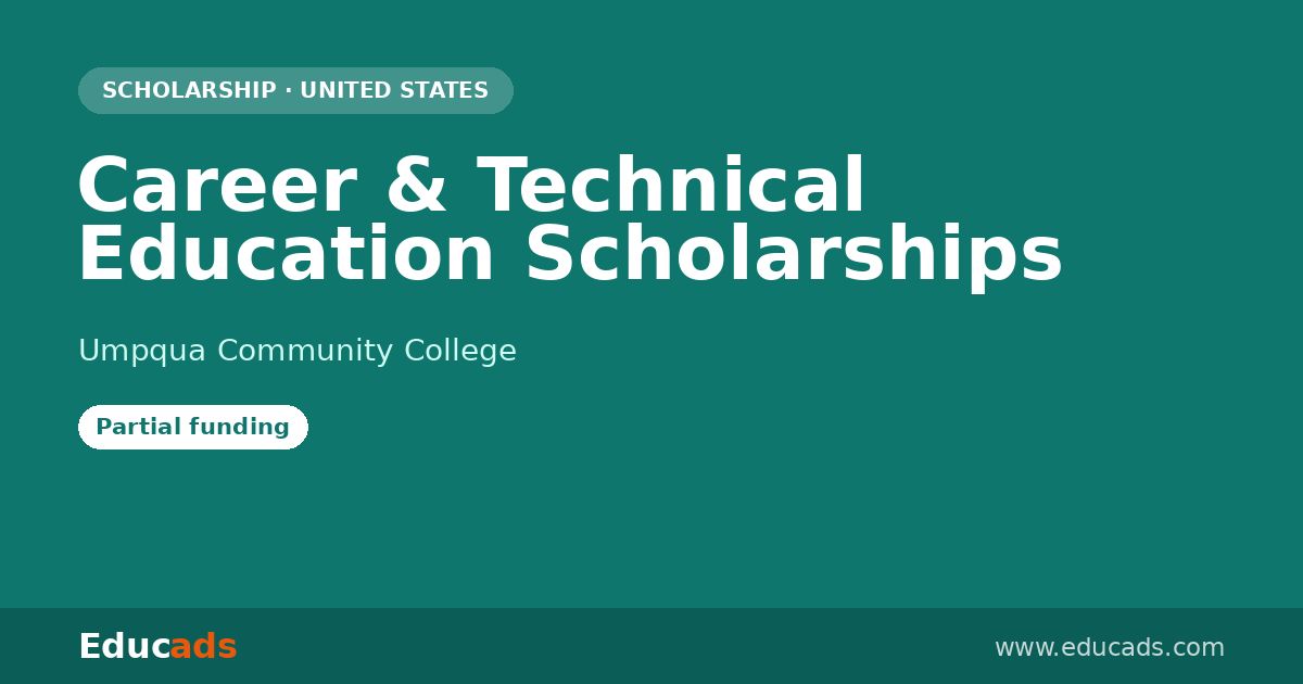 Career & Technical Education Scholarships scholarship