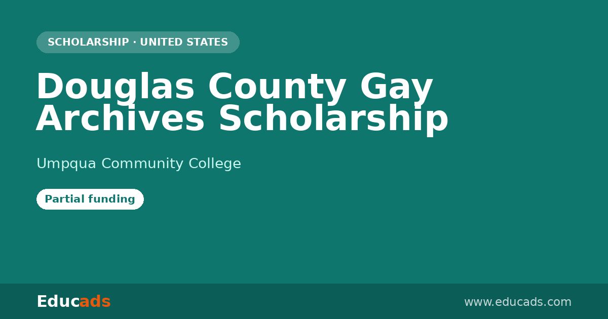 Douglas County Gay Archives Scholarship scholarship