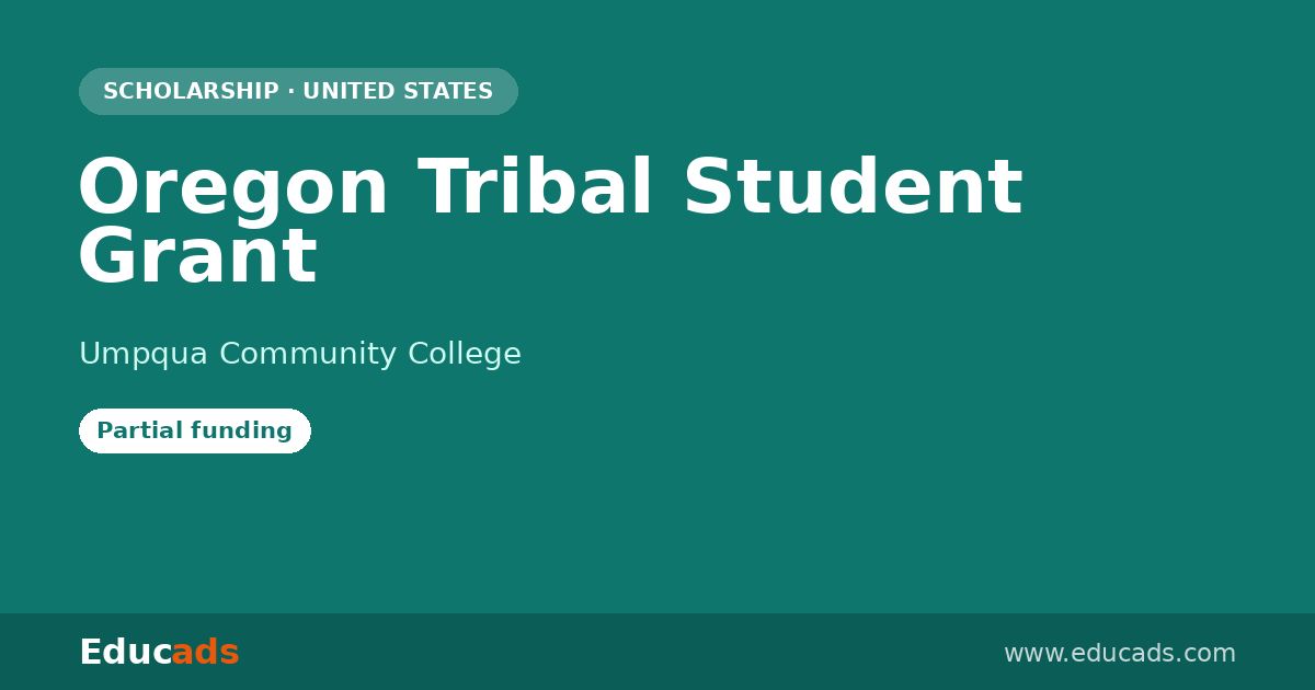 Oregon Tribal Student Grant scholarship