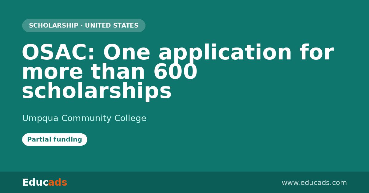 OSAC: One application for more than 600 scholarships scholarship