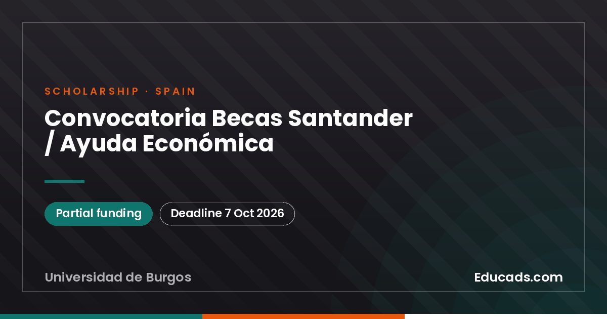 Santander Scholarships / Financial Aid scholarship