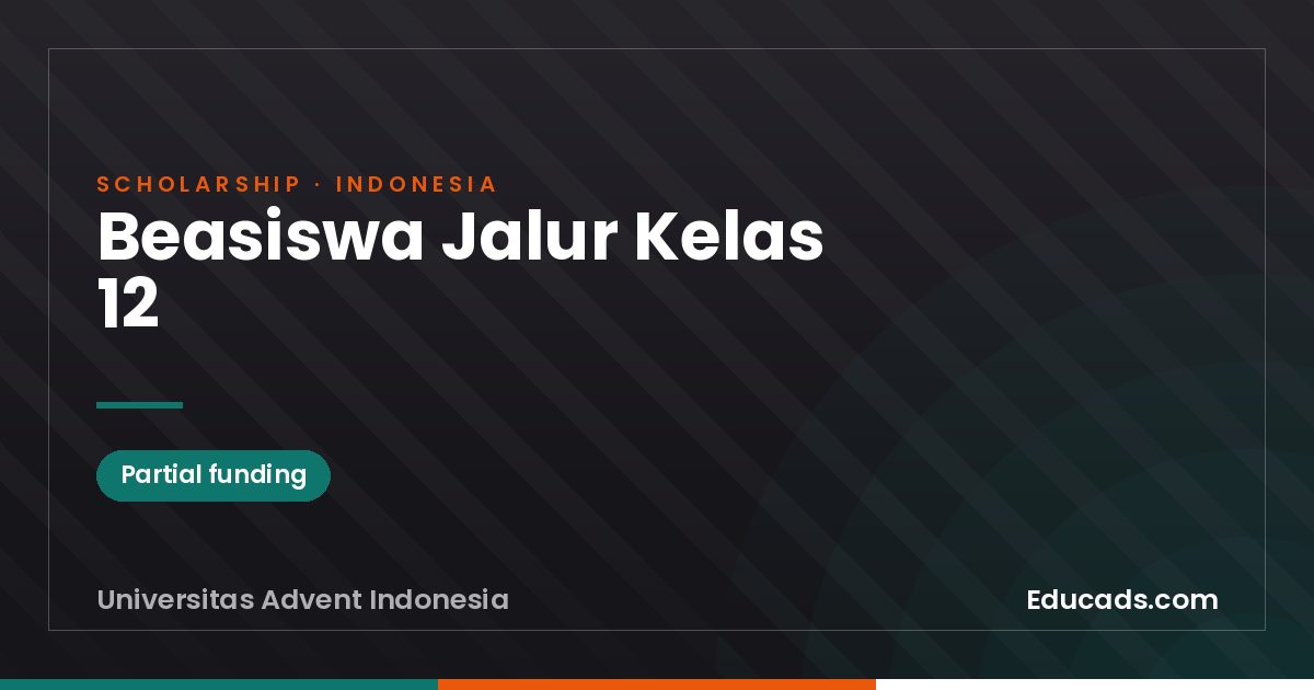 Beasiswa Jalur Kelas 12 scholarship