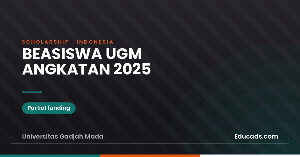 BEASISWA UGM ANGKATAN 2025 scholarship