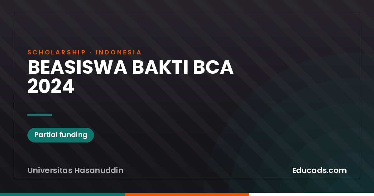 BEASISWA BAKTI BCA 2024 scholarship