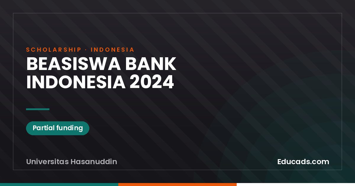 BEASISWA BANK INDONESIA 2024 scholarship