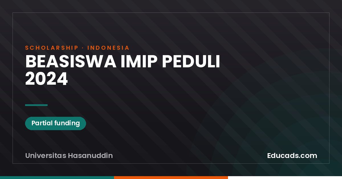 BEASISWA IMIP PEDULI 2024 scholarship