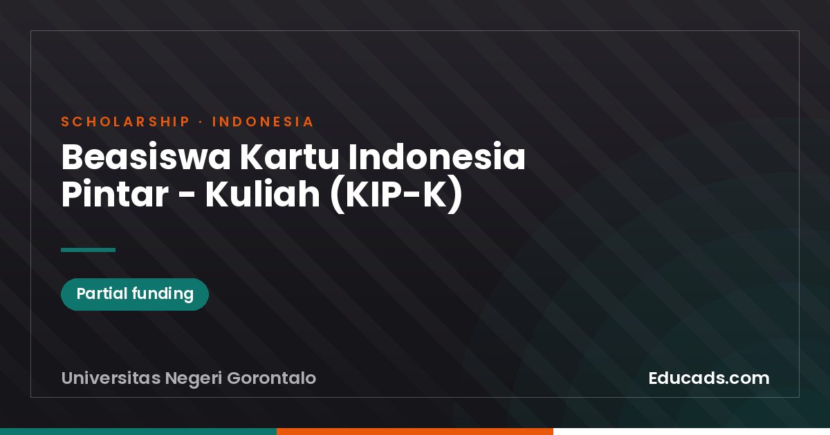 Beasiswa Kartu Indonesia Pintar - Kuliah (KIP-K) scholarship
