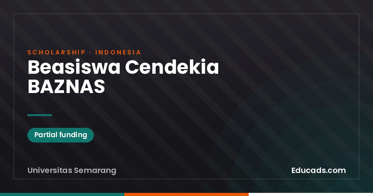 Beasiswa Cendekia BAZNAS scholarship