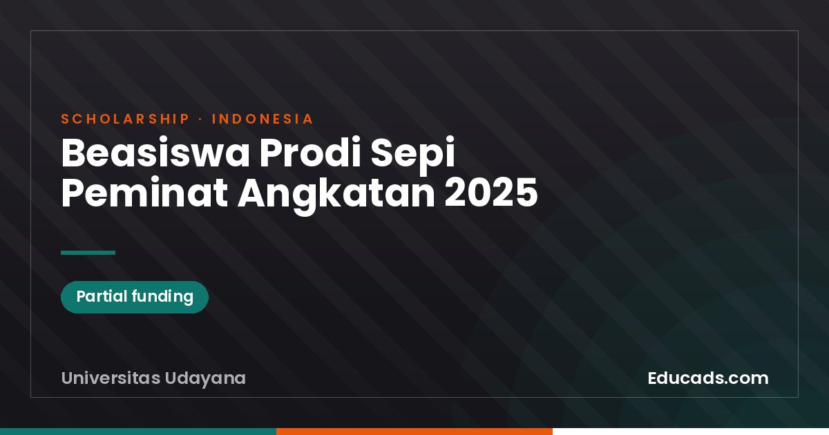 Beasiswa Prodi Sepi Peminat Angkatan 2025 scholarship