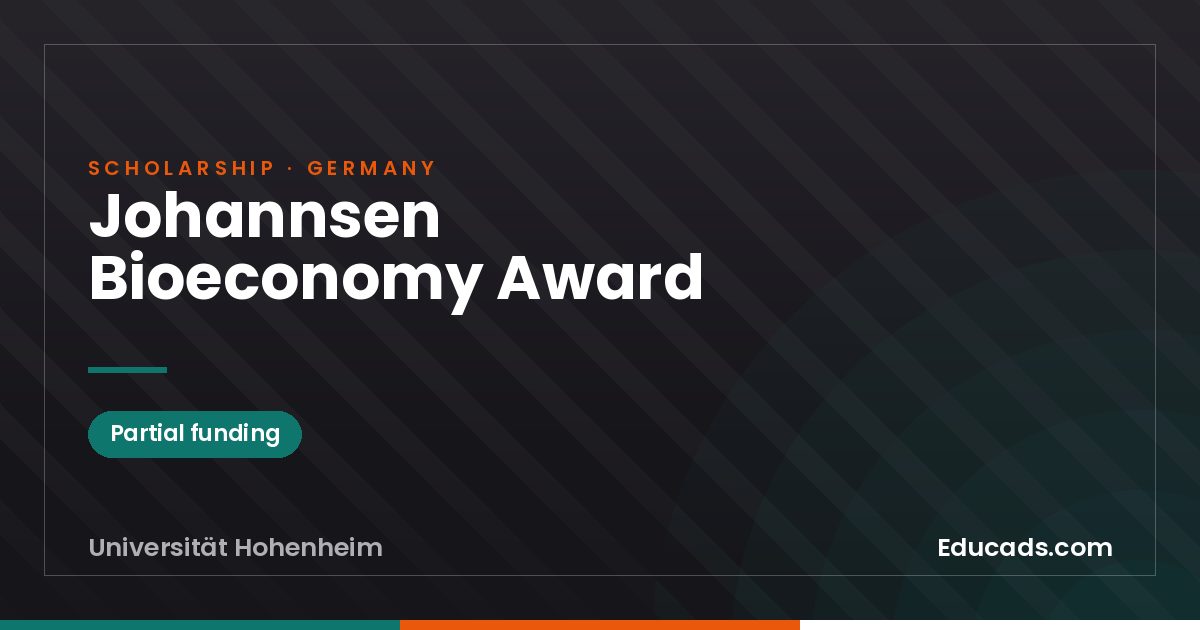 Johannsen Bioeconomy Award scholarship