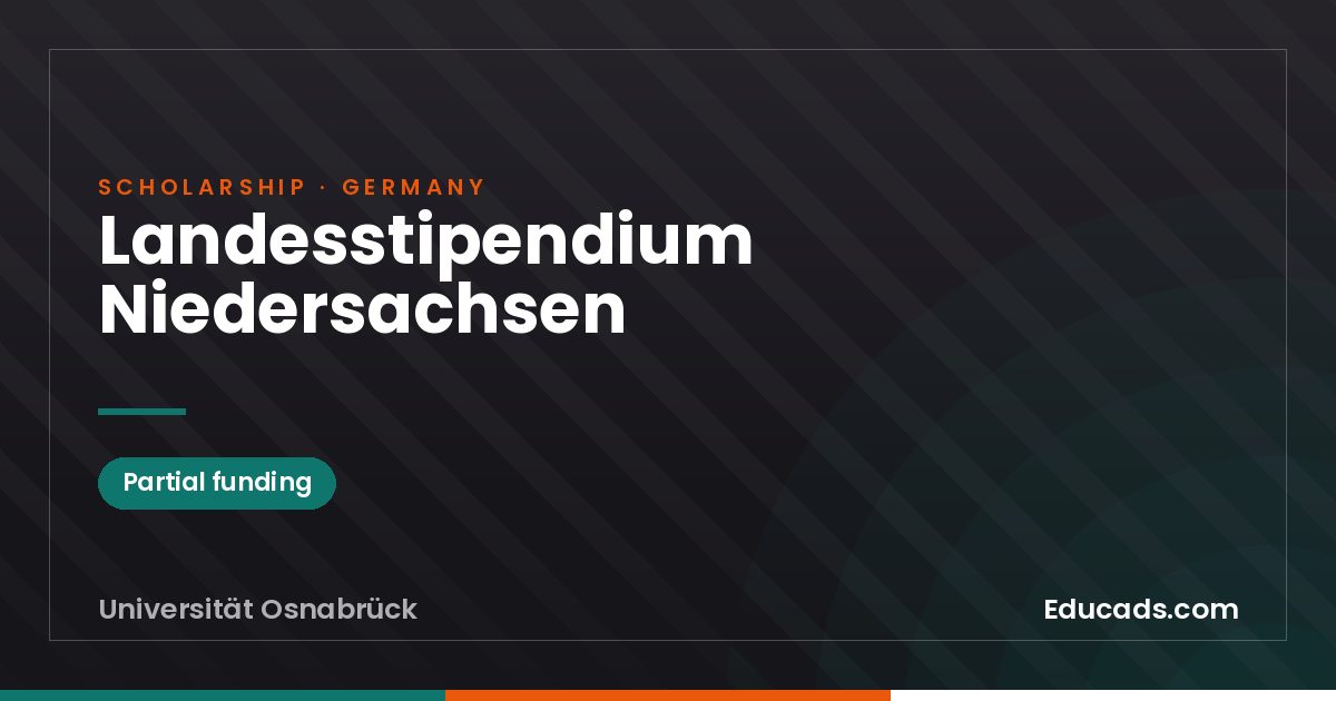 Lower Saxony State Scholarship scholarship