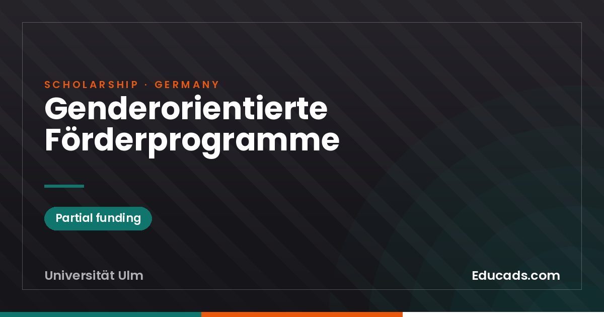 Genderorientierte Förderprogramme scholarship