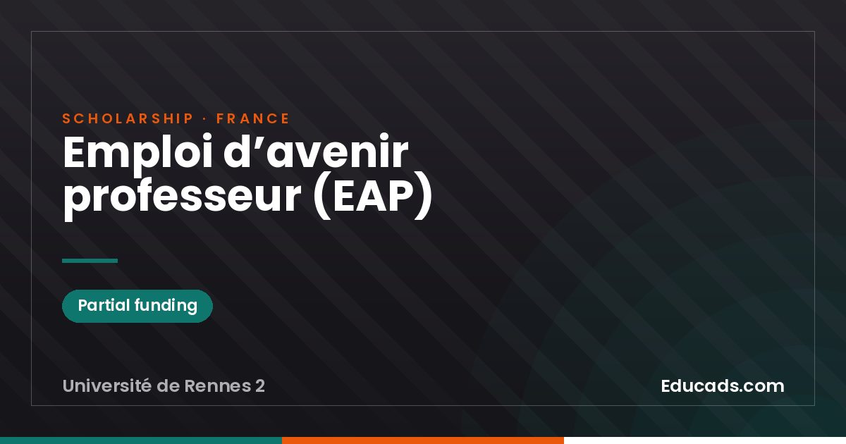 Emploi d’avenir professeur (EAP) scholarship