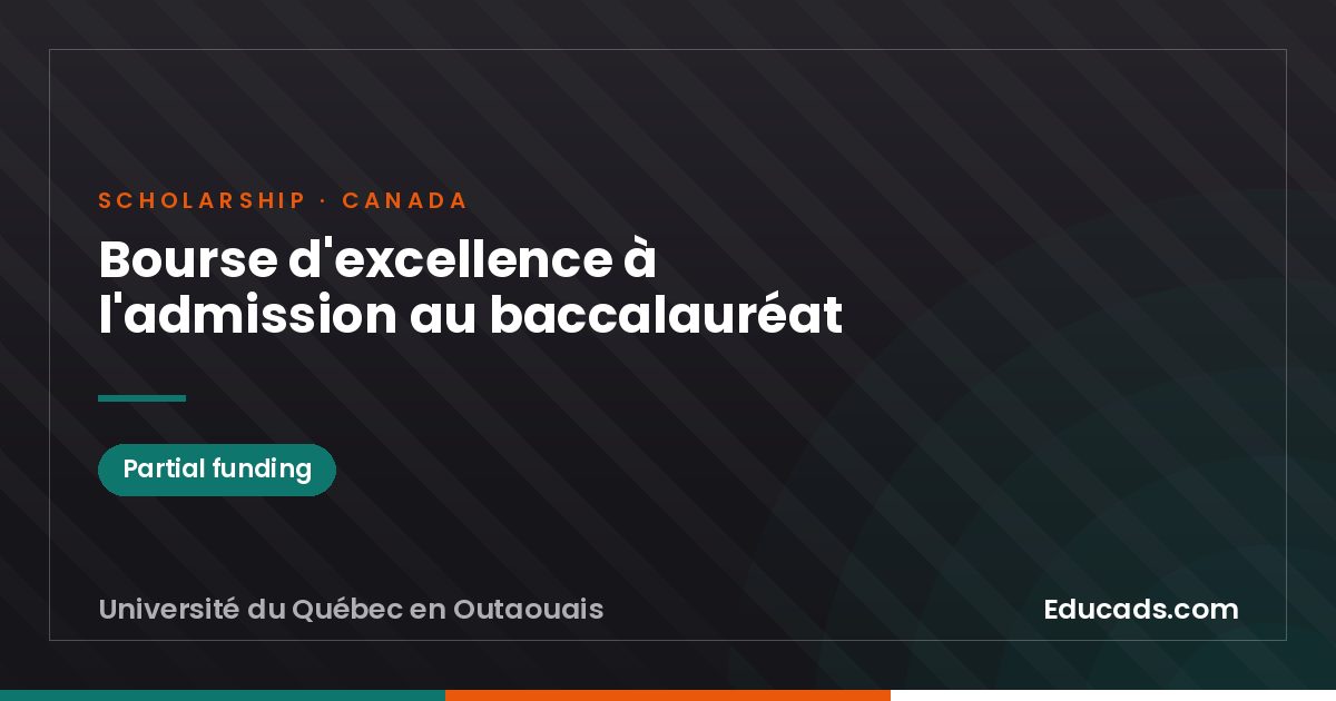Excellence Scholarship on Admission to the Bachelor's Program scholarship