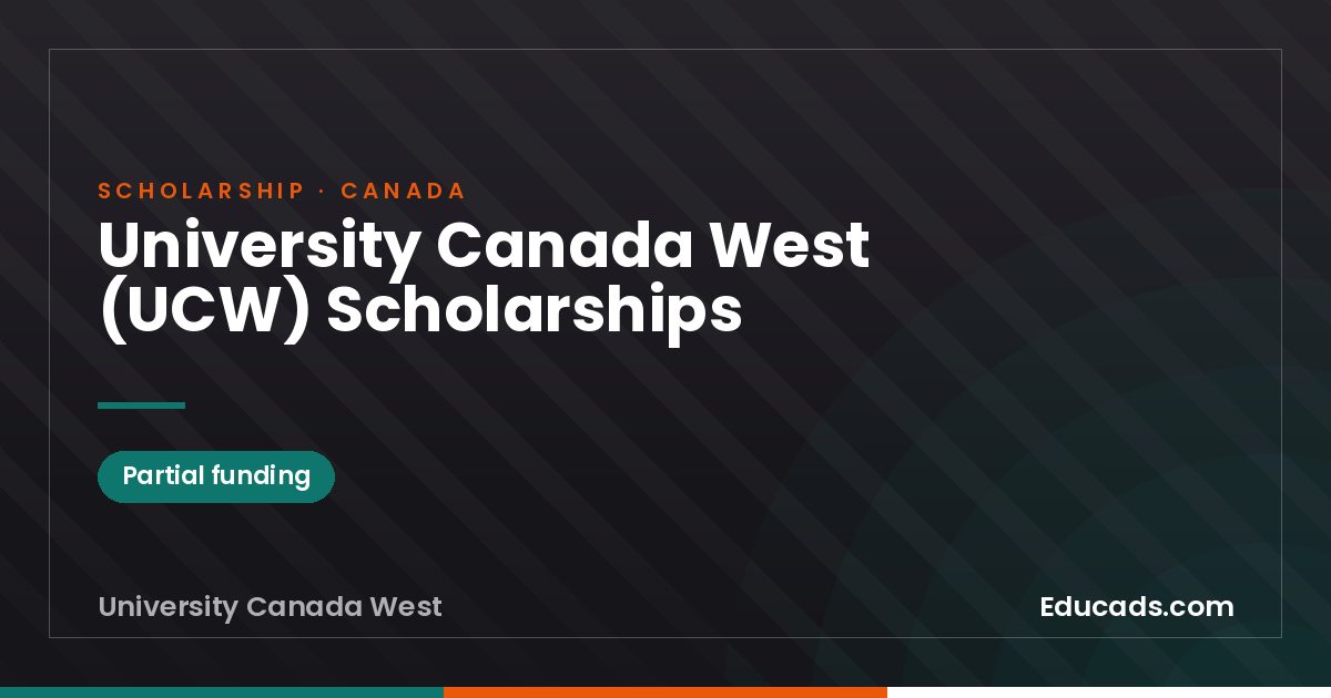 University Canada West (UCW) Scholarships scholarship