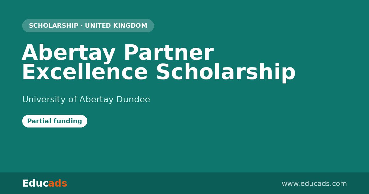 Abertay Partner Excellence Scholarship scholarship