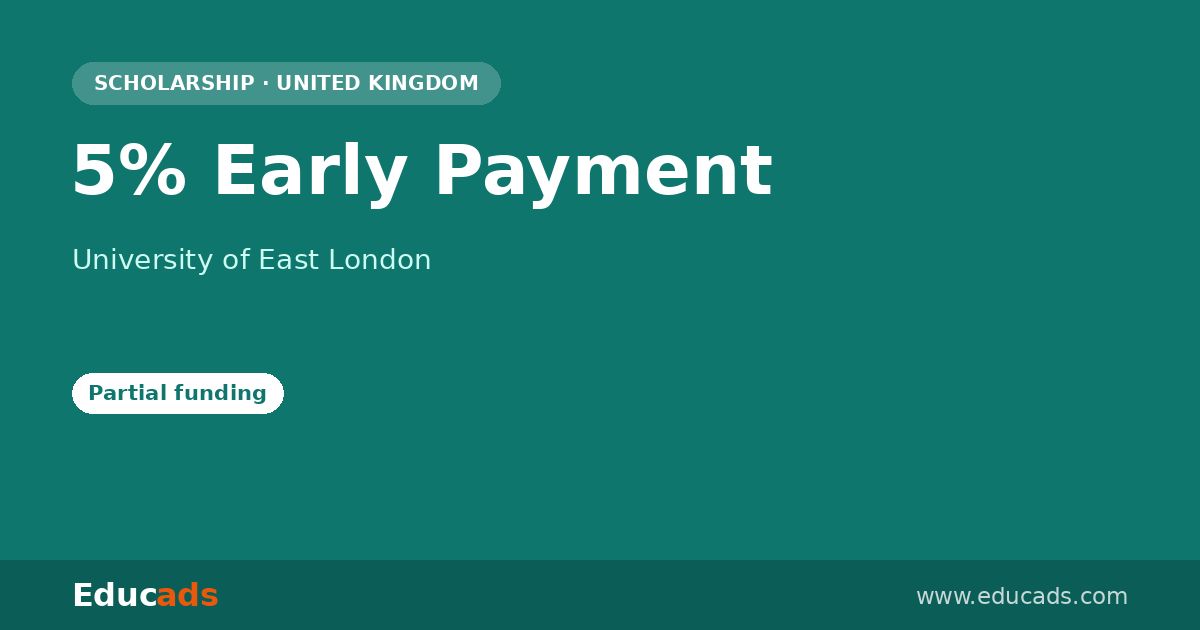5% Early Payment scholarship