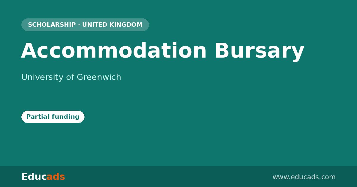 Accommodation Bursary scholarship