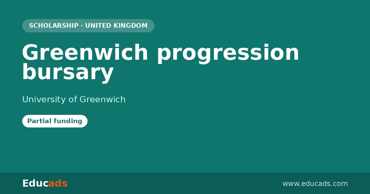 Greenwich progression bursary scholarship
