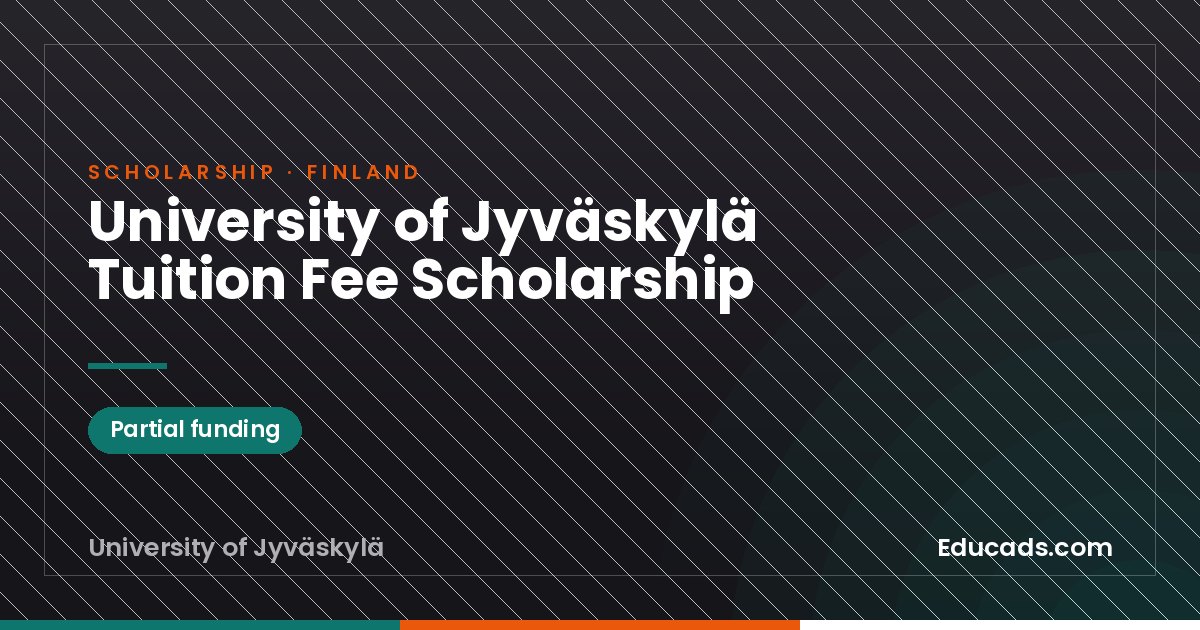 University of Jyväskylä Tuition Fee Scholarship scholarship