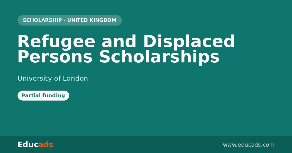Refugee and Displaced Persons Scholarships scholarship