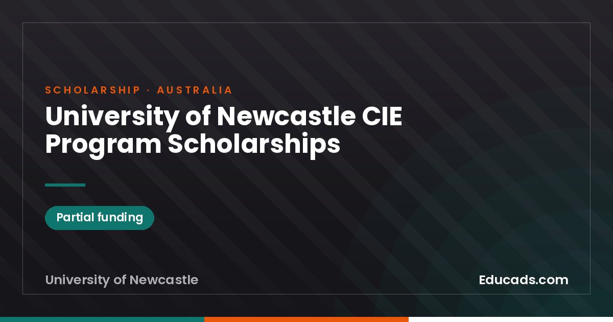 University of Newcastle CIE Program Scholarships scholarship