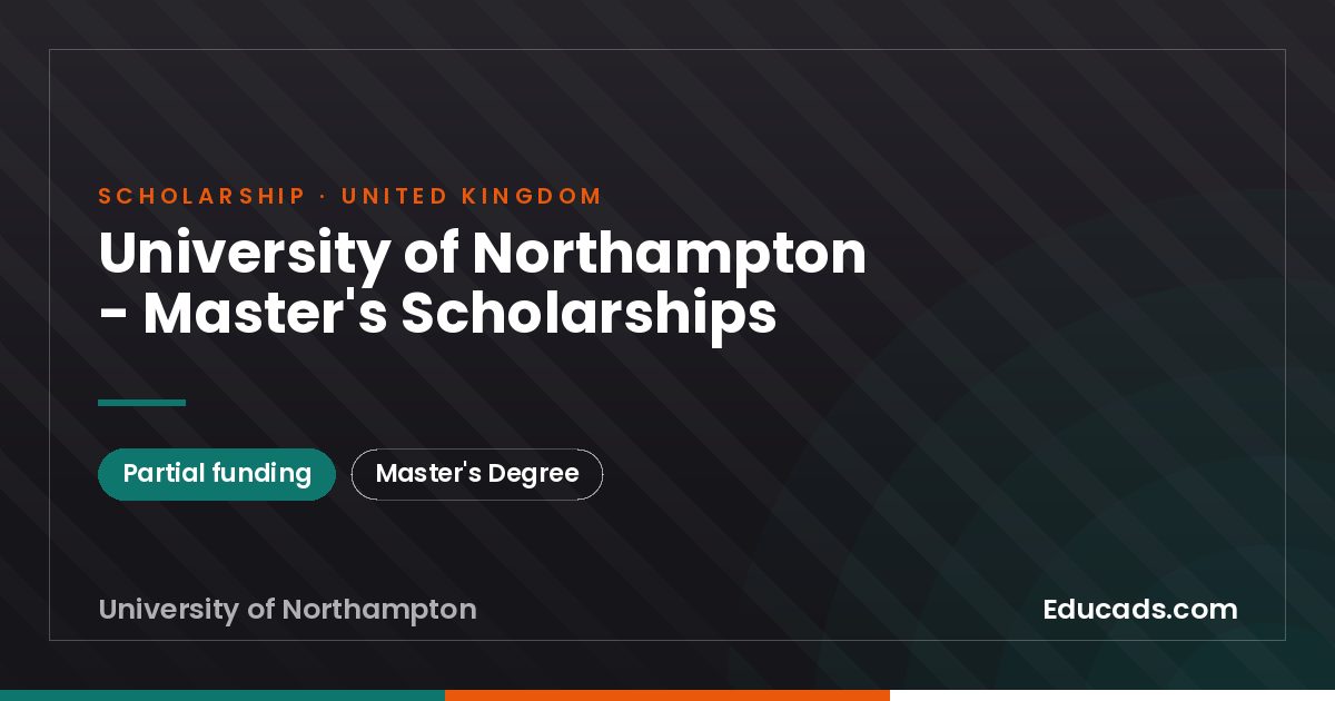University of Northampton - Master's Scholarships scholarship