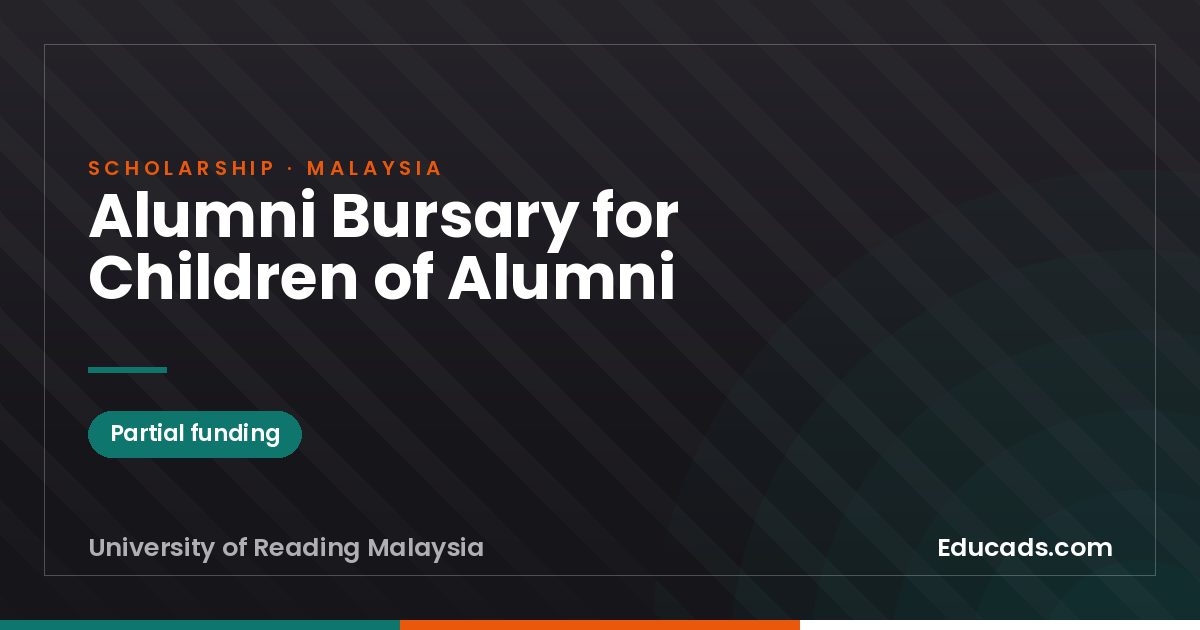 Alumni Bursary for Children of Alumni scholarship