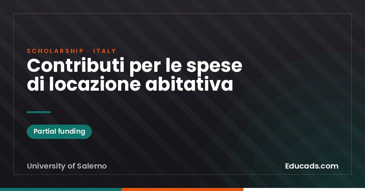 Contributi per le spese di locazione abitativa scholarship