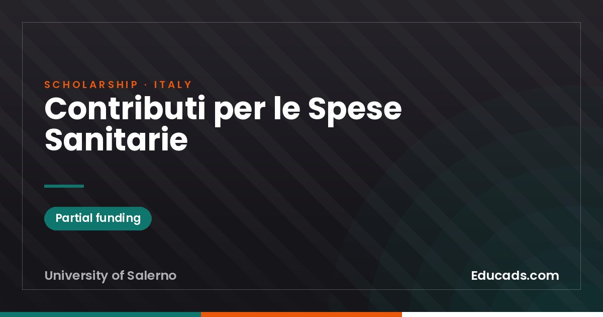 Contributi per le Spese Sanitarie scholarship