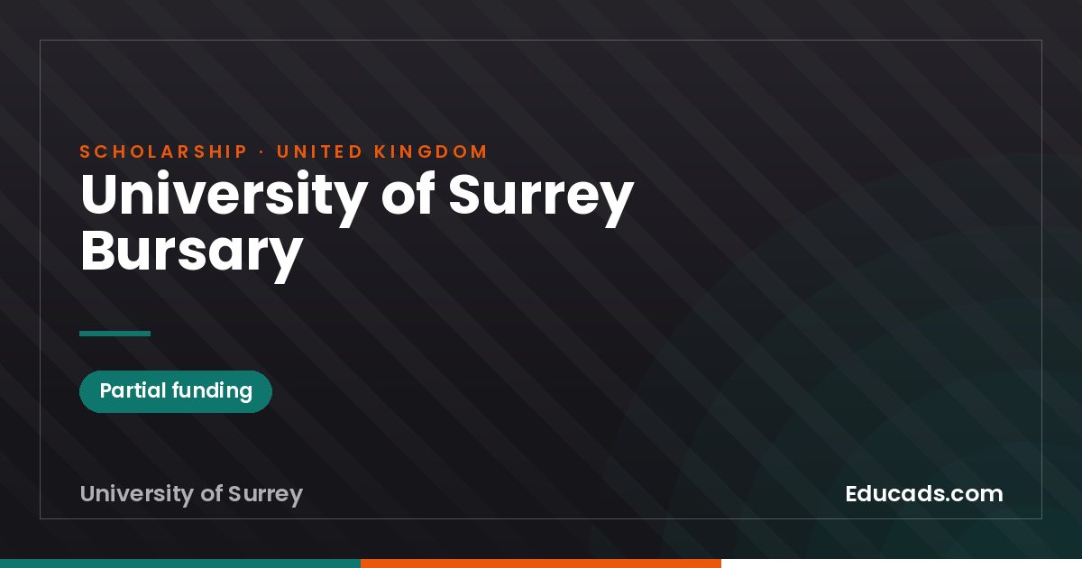 University of Surrey Bursary scholarship