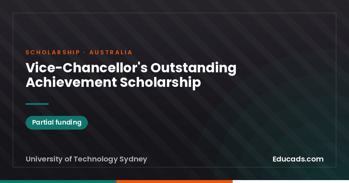 Vice-Chancellor's Outstanding Achievement Scholarship scholarship