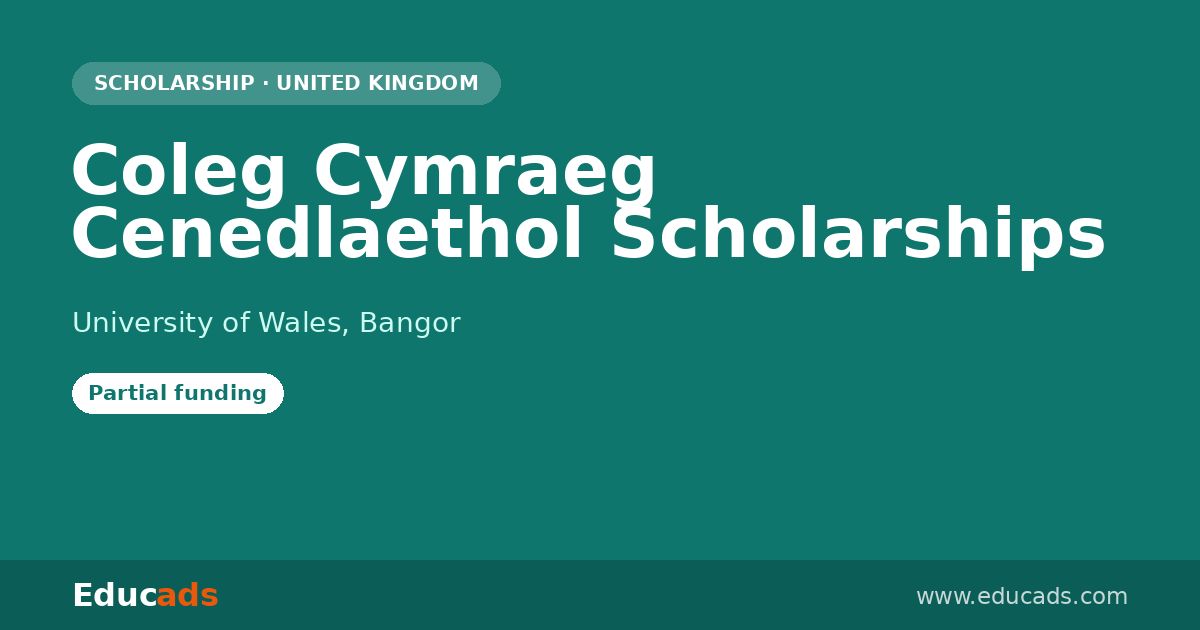 Coleg Cymraeg Cenedlaethol Scholarships scholarship