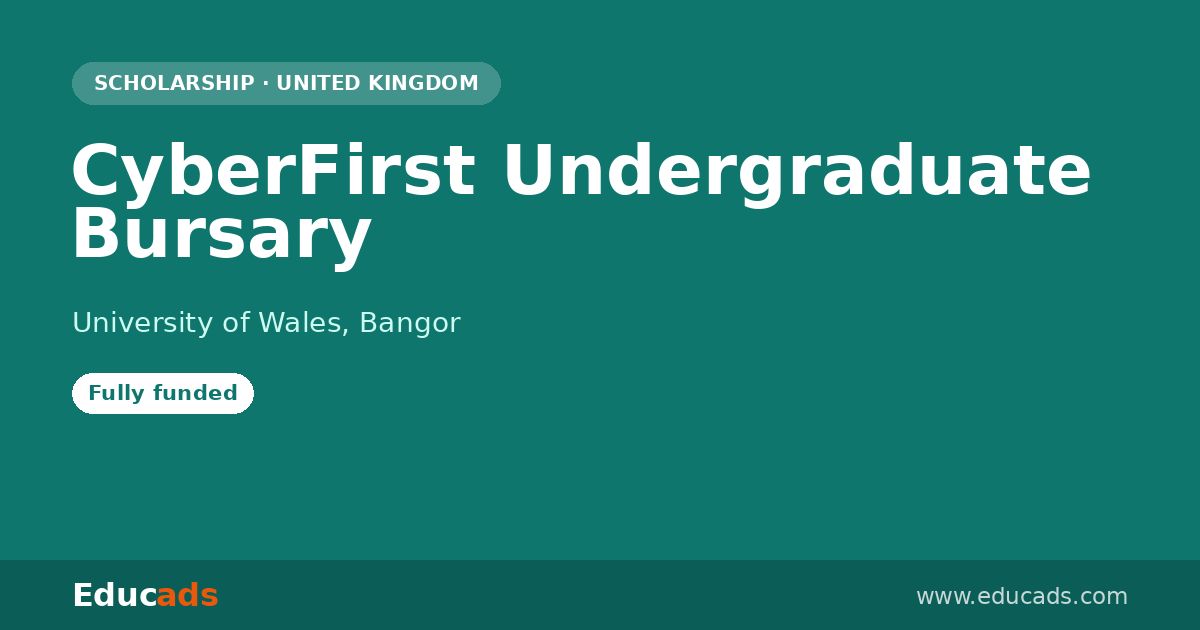 CyberFirst Undergraduate Bursary scholarship