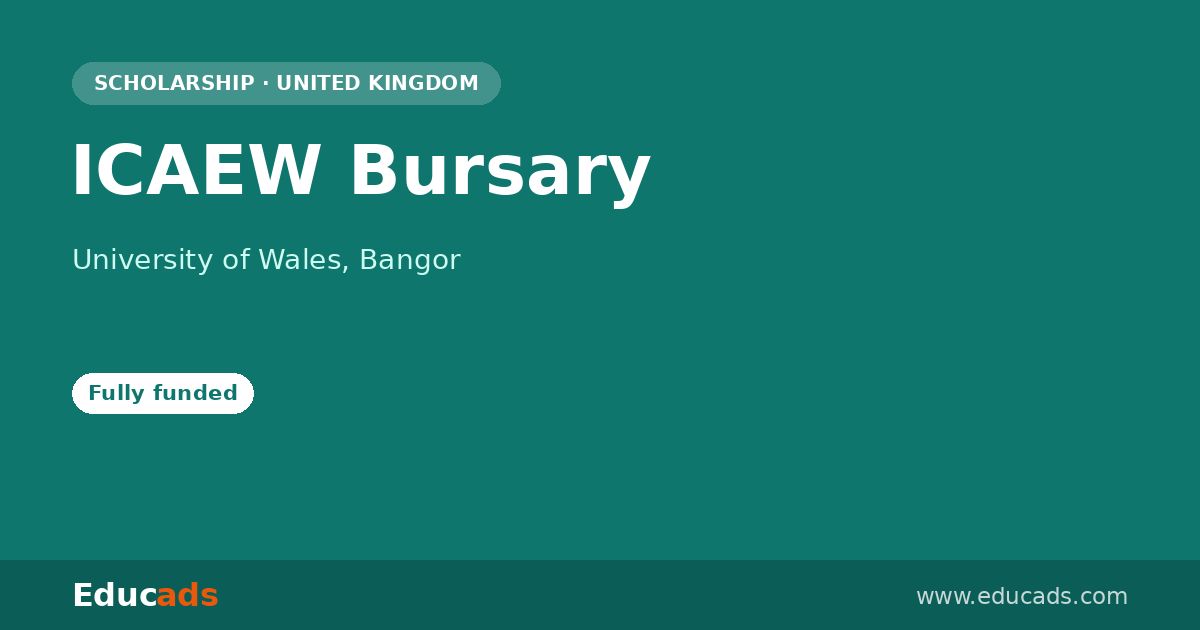 ICAEW Bursary scholarship