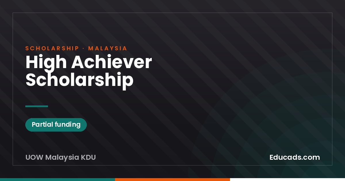 High Achiever Scholarship scholarship