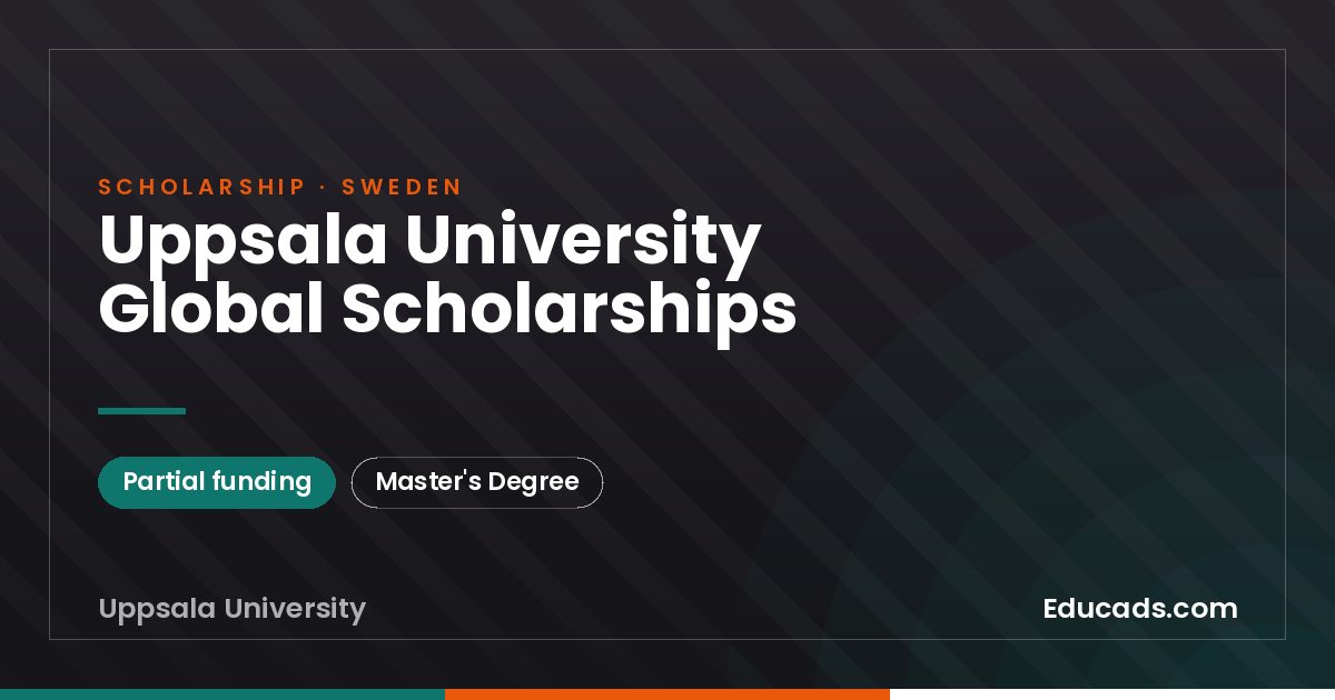 Uppsala University Global Scholarships scholarship