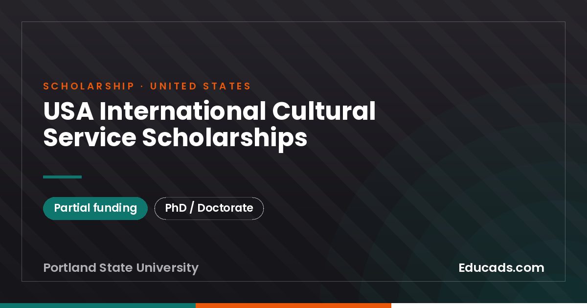 USA International Cultural Service Scholarships scholarship